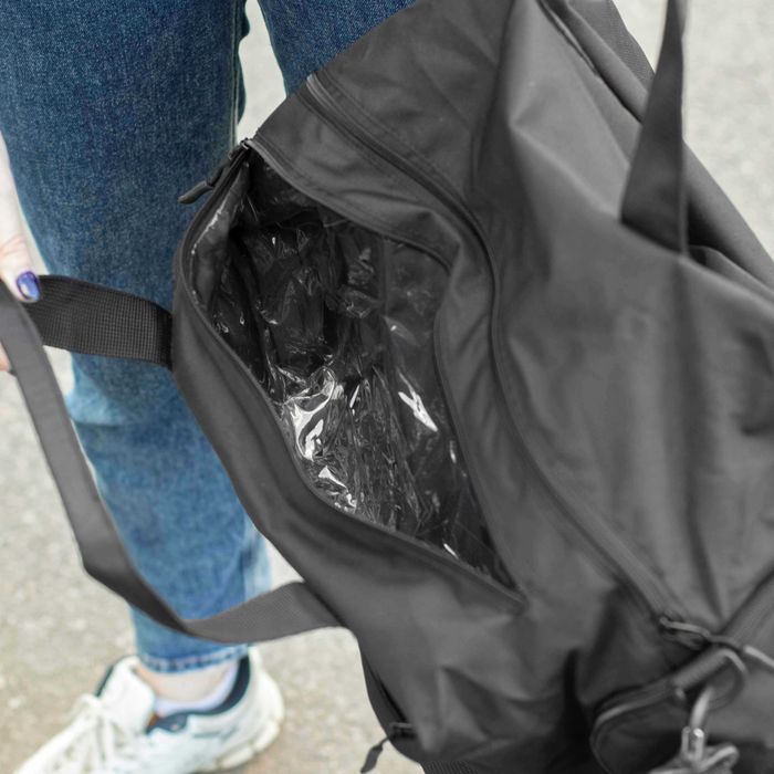 Жіноча дорожня спортивна сумка з відділом для взуття Vast 27 л Чорний