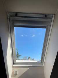 Okna dachowe Velux 74 x 118 cm z roletą zewnętrzną oraz wewnętrzną