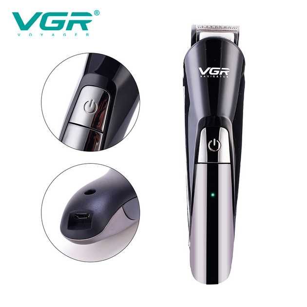 Машинка для стрижки VGR V-012 6 в 1, великий набір для стрижки