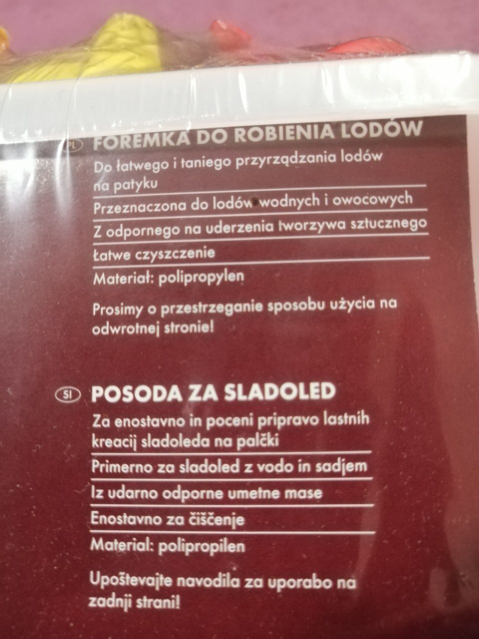 Foremka do robienia lodów