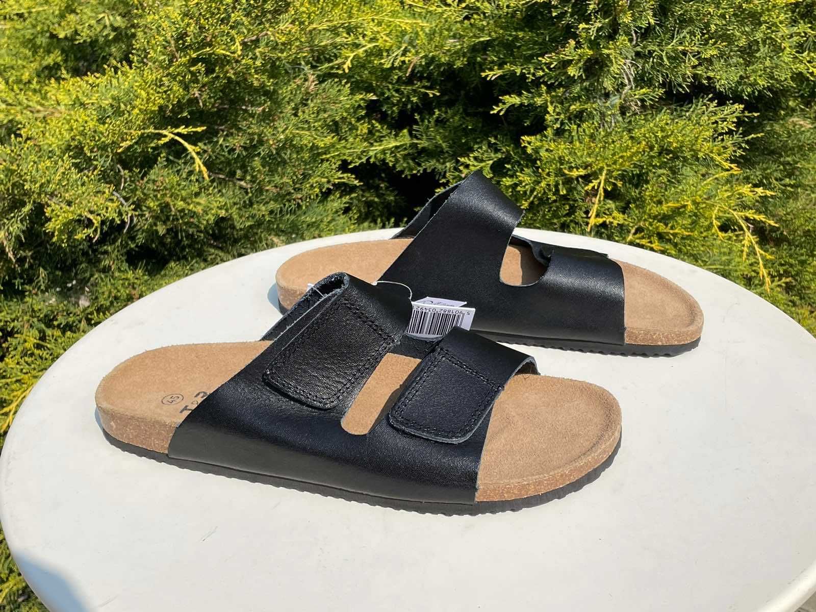 Шлепанцы Tom&Rose сланцы тапочки шлепки Birkenstock кожа вьетнамки