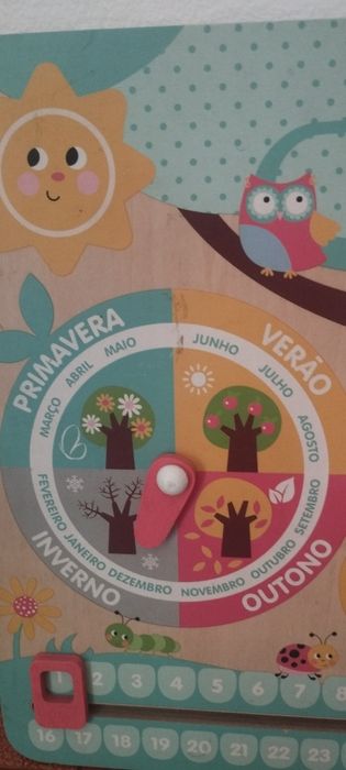 Quadrinho de madeira educativo