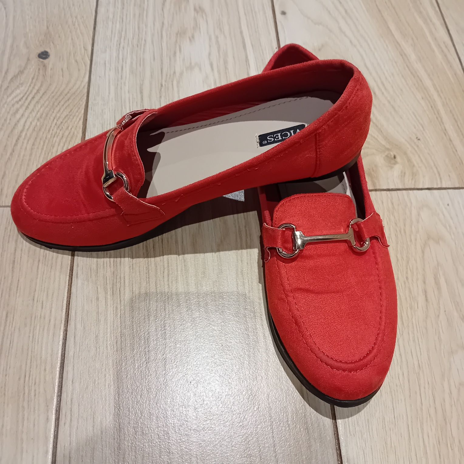 Czerwone baletki espadryle nowe 39