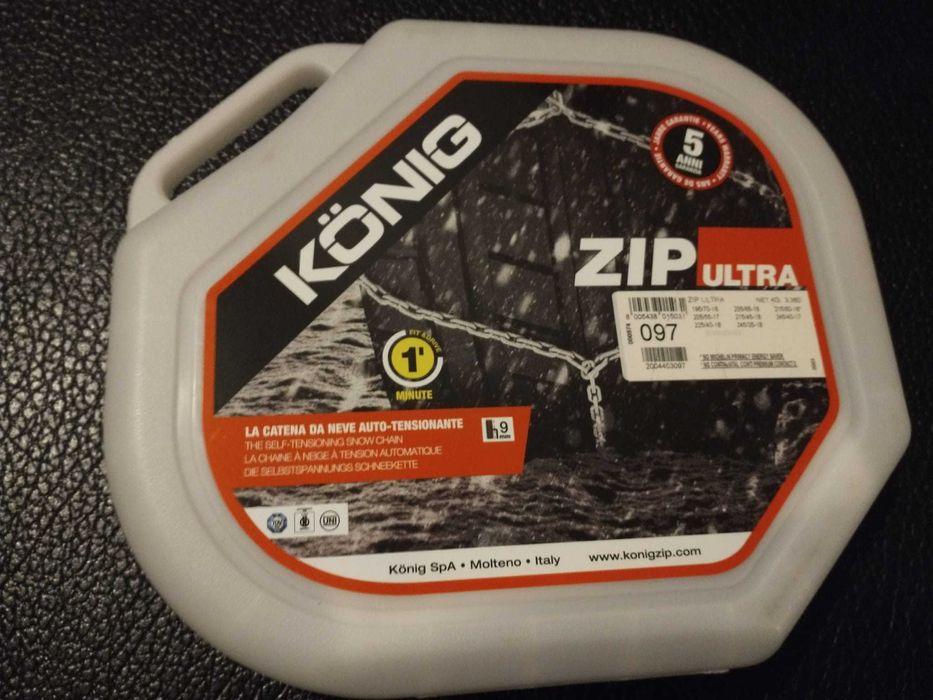 Łańcuchy śniegowe na koła Konig ZIP Ultra 97 225/40/R18 205/55/R17