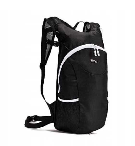 Plecak dla biegaczy rowerzystów 10L Crivit do biegania na rower CZARNY