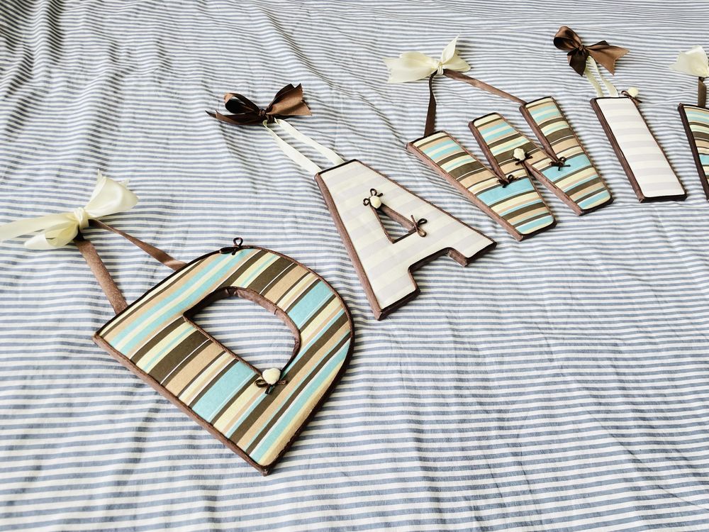 Napis imię literki dla dziecka pokój prezent babyshower DAWID
