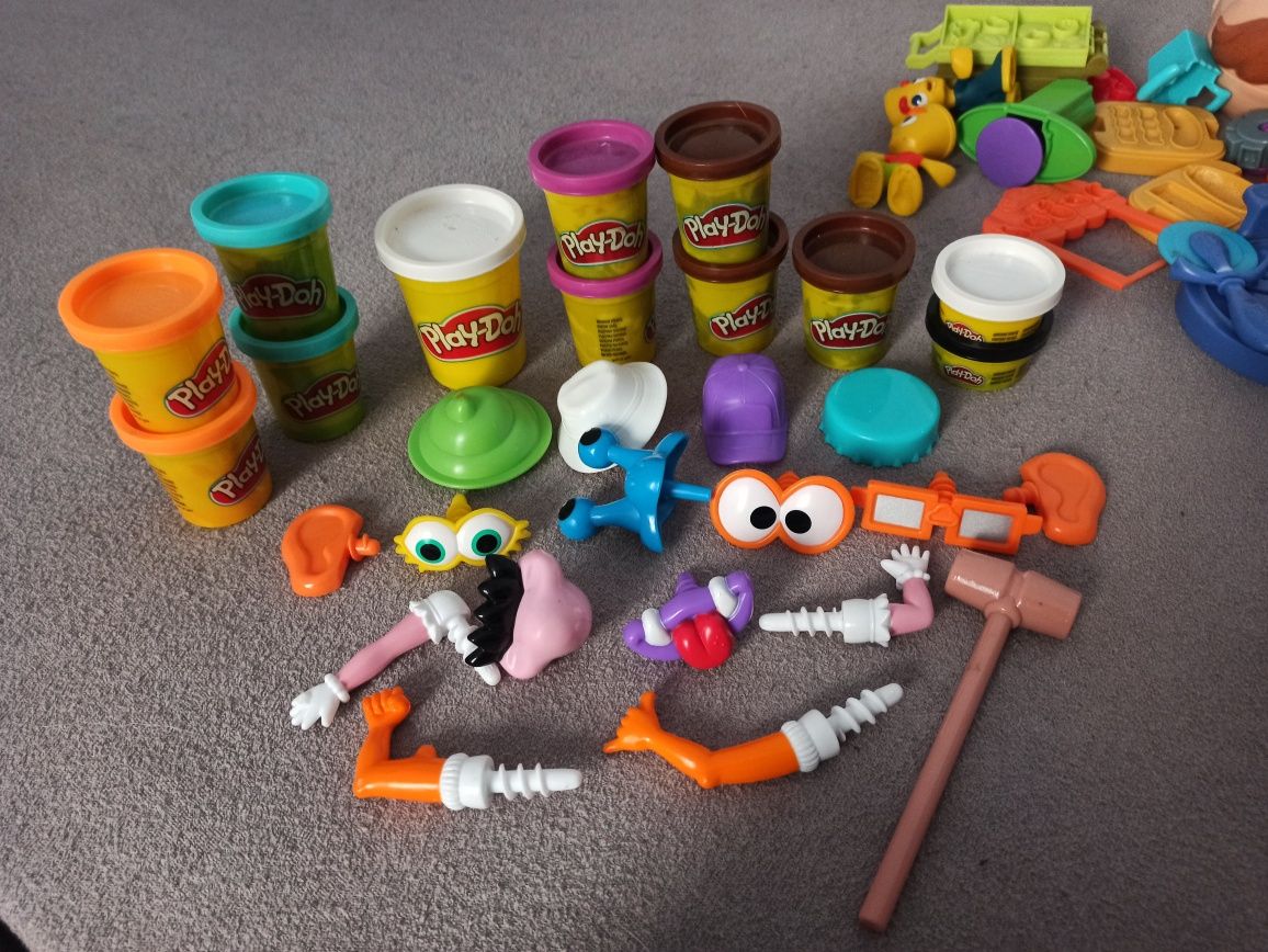 Bardzo duży zestaw play doh dentysta ciastolina