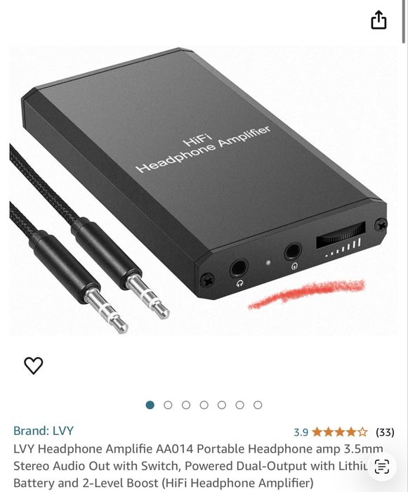 Портативный усилитель для наушников LVY AA014