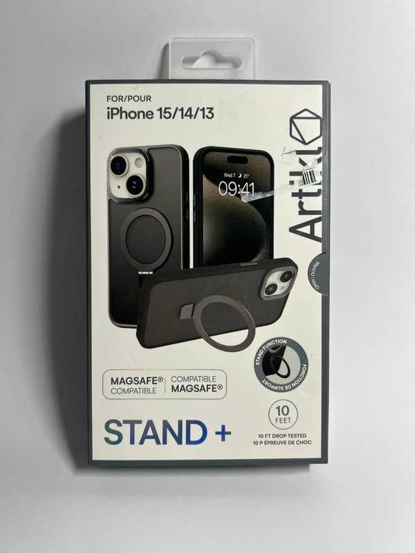 etui iPhone 13/14/15, MagSafe Stand+