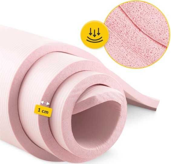 Mata do ćwiczeń 180×60 NBR 4FIZJO Jogi Pilates Aerobiku Cardio 1cm