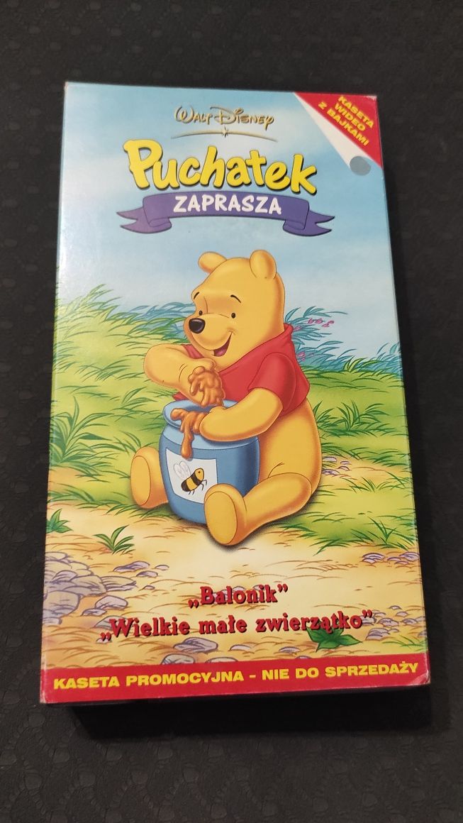 Kaseta VHS Puchatek zaprasza