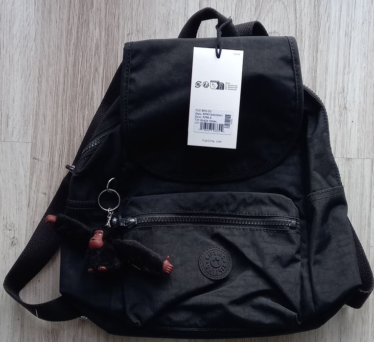 Kipling czarny plecak mały