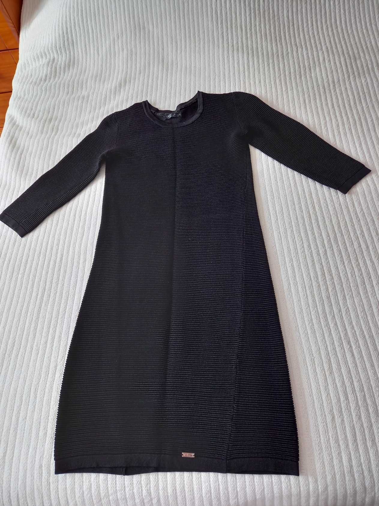 Sukienka jersejowa czarna, rozmiar 36