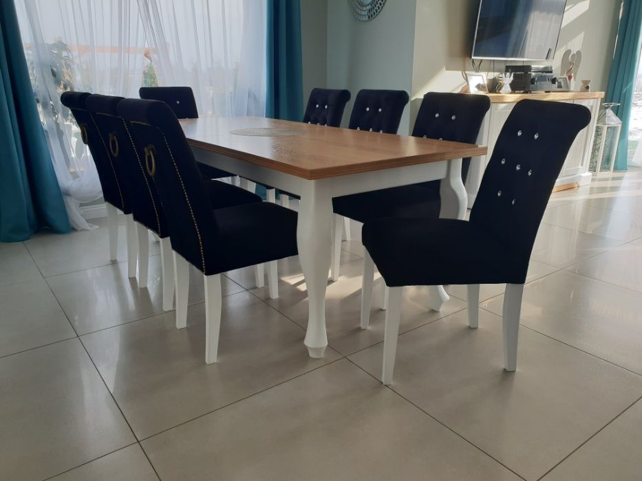 Krzesło z kołatką pikowane tapicerowane nowoczesne eleganckie producen