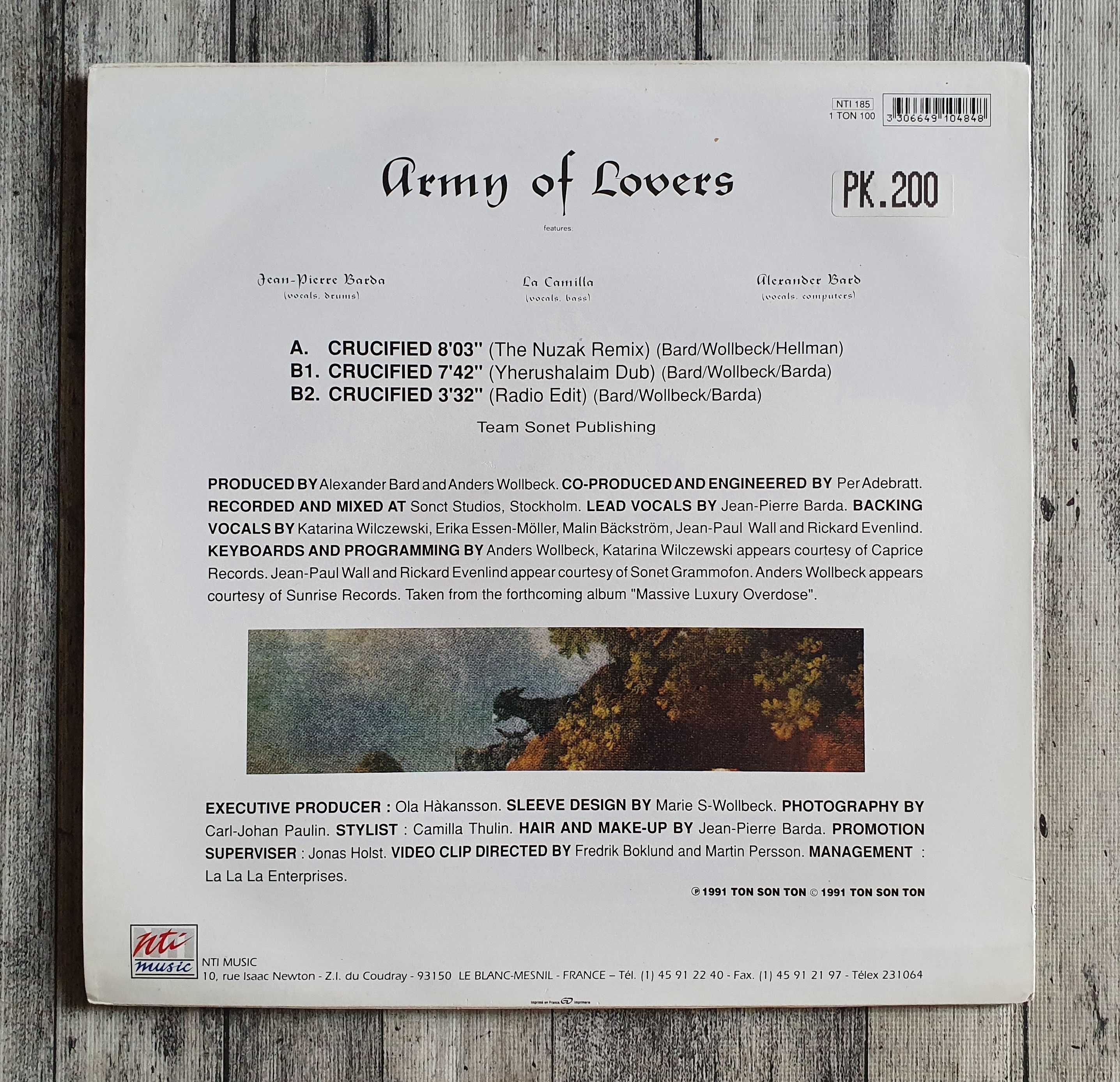Army of Lovers Crucified Euro Dance Maxi Single 12