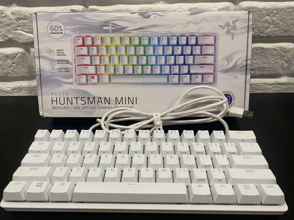 Клавіатура Razer Huntsman Mini Mercury Edition Purple Switch White
