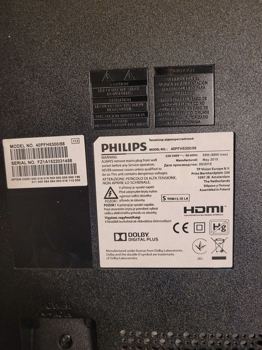 TV PHILIPS smart tv 40''