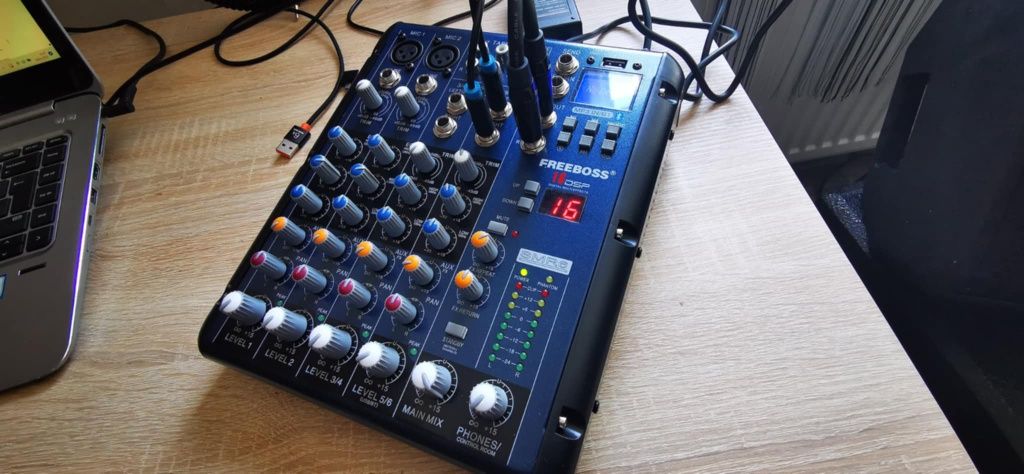 Mixer 4 kanały procesor 16 efektów bluetooth USB NOWY