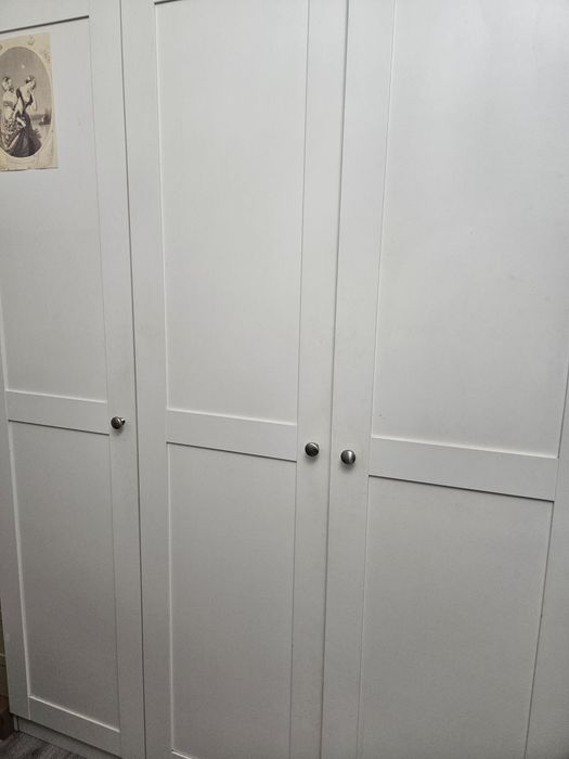 PILNIE TANIO Drzwi do szafy 200 × 50 cm – białe, klasyczne vintage ret