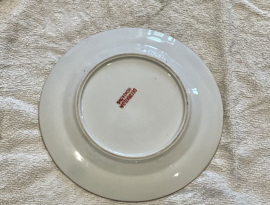 Prato decorativo em porcelana made in HK