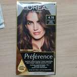 Farba do włosów LOREAL PARIS Preference 4.15 Intense Deep Brown świeża