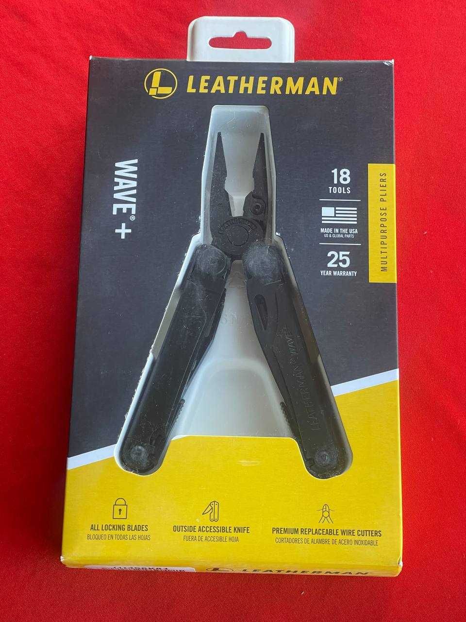 Мультитул Leatherman Wave Plus Black с чехлом на molle (Новый)