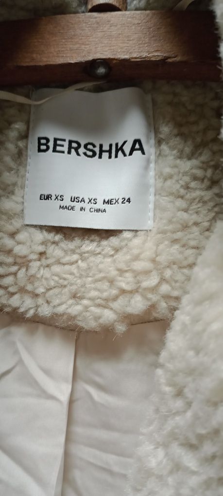 Płaszcz Teddy baranek Bershka xs