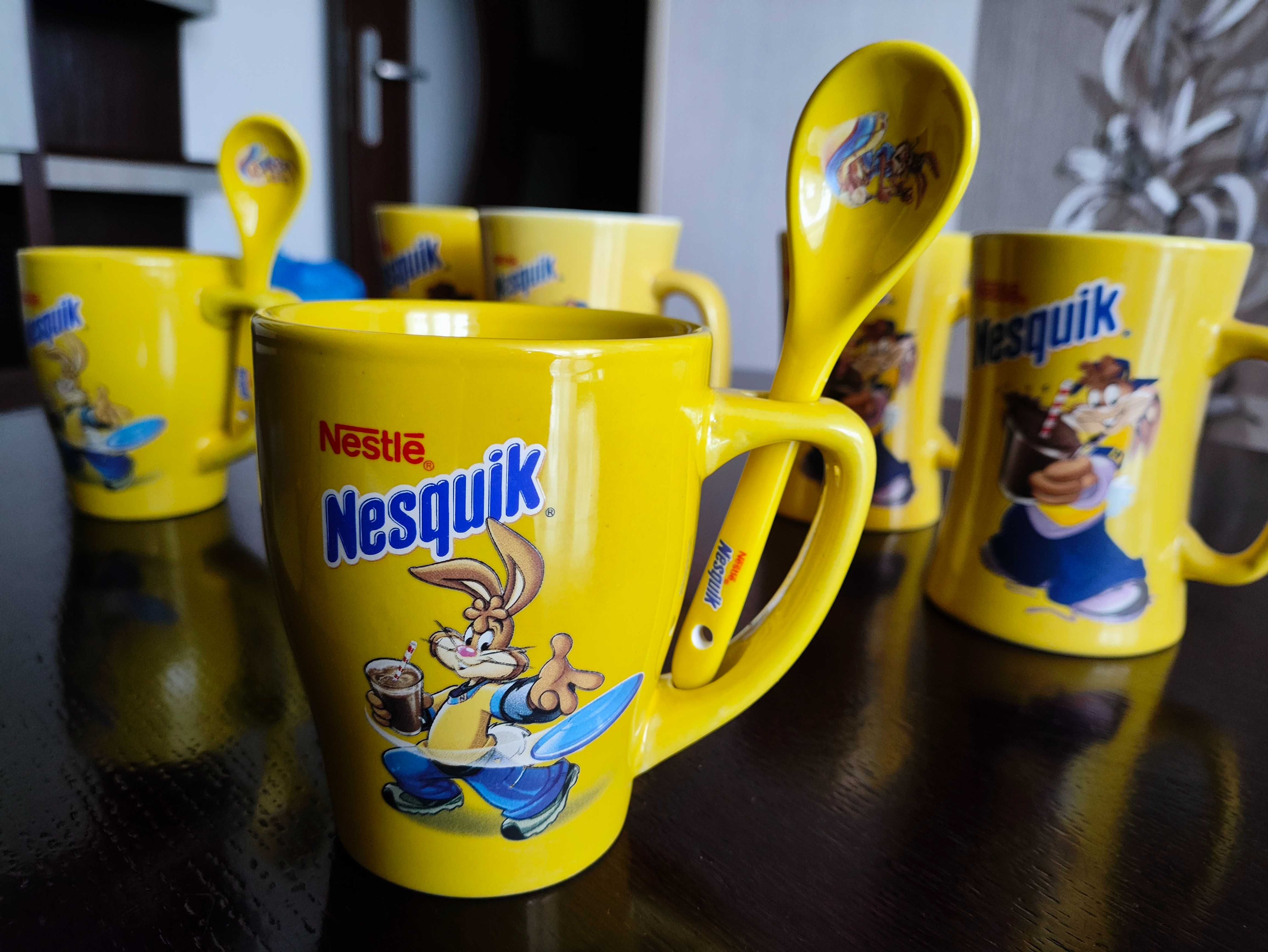 Komplet 6 sztuk kolekcjonerskich kubków Nestle Nesquik