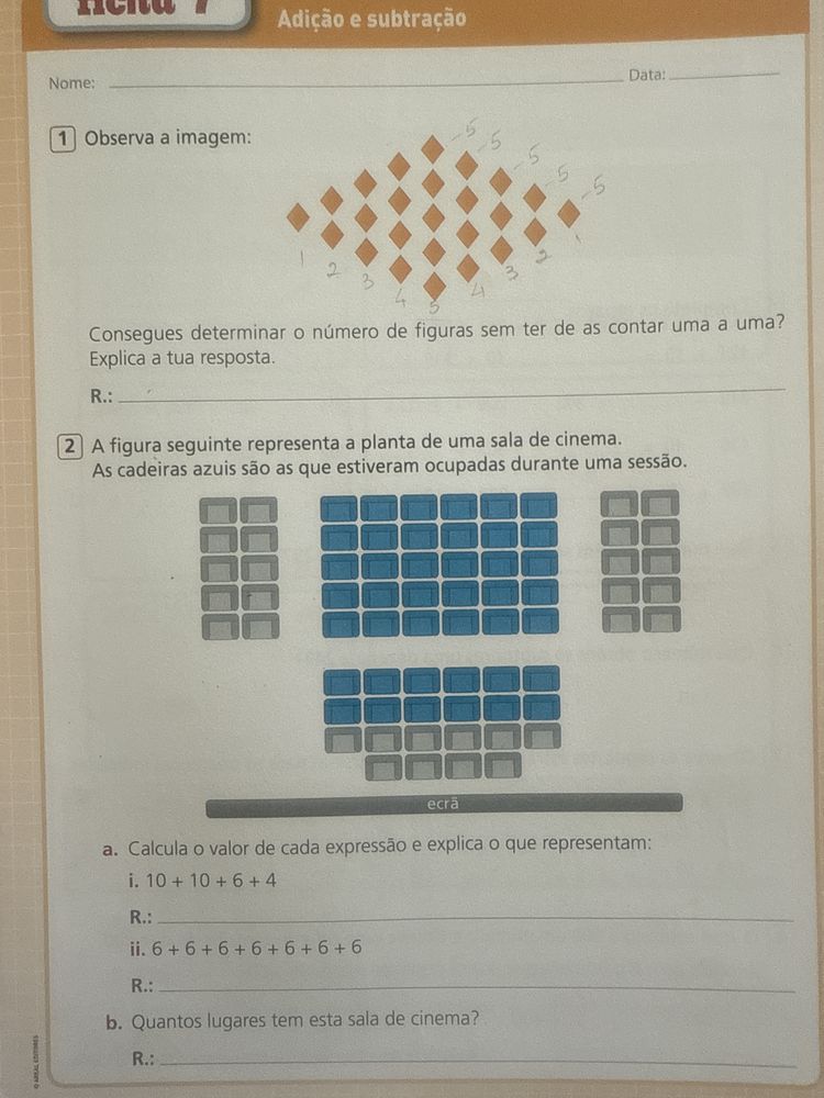 Livros de portugues e matematica - revisao