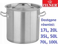 Garnek 12L litrów z GRUBYM dnem Przemysłowy, Stal NIERDZEWNA, Catering