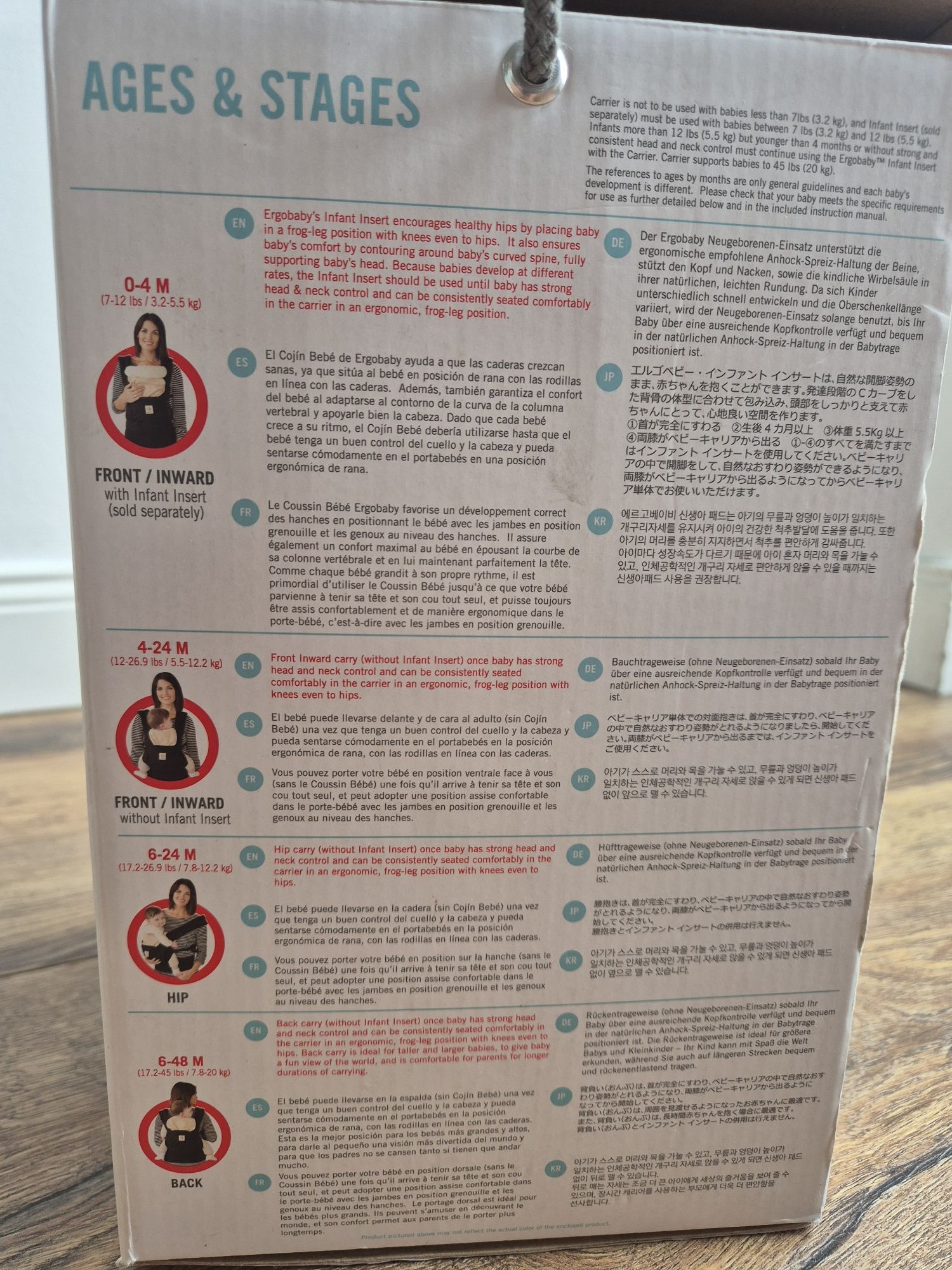 Ergobaby Baby Carrier BCANVYBT Nosidełko