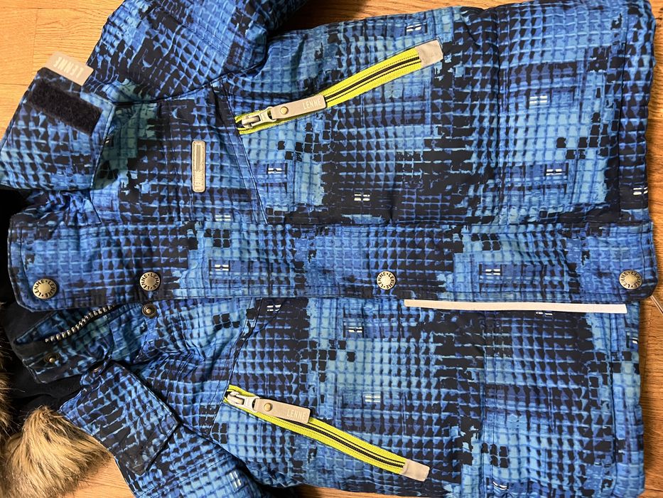 Зимовий комплект комбінезон на хлопчика Lenne