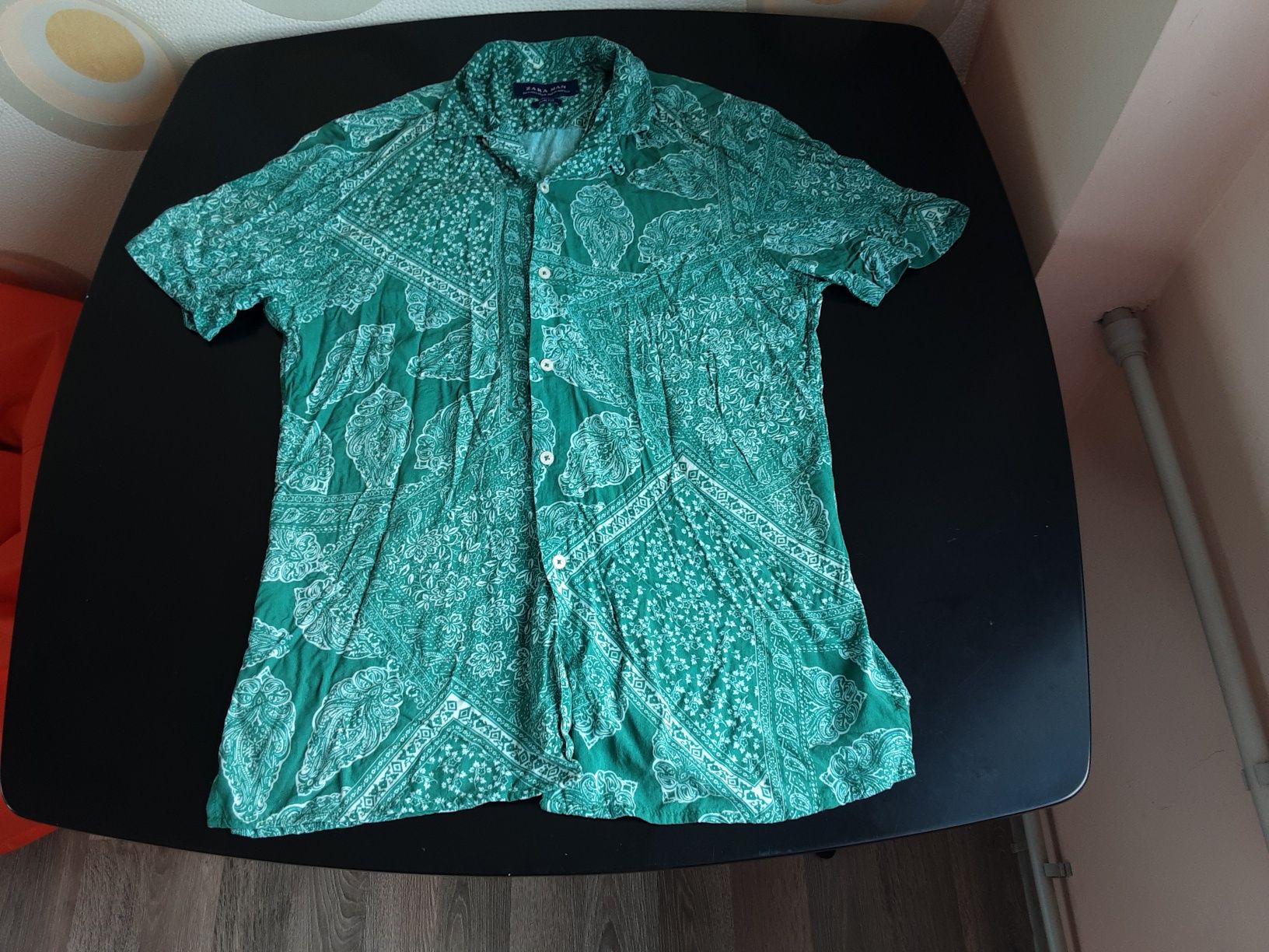 Летняя Рубашка Бандана Zara man original размер s  подойдет и на м мо