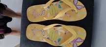 Havaianas amarelas, usadas. Tamanho 37-38