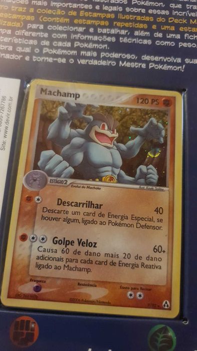 2006 POKEMON TCG Machamp EX Legend Maker Half Deck + Livro NOVO