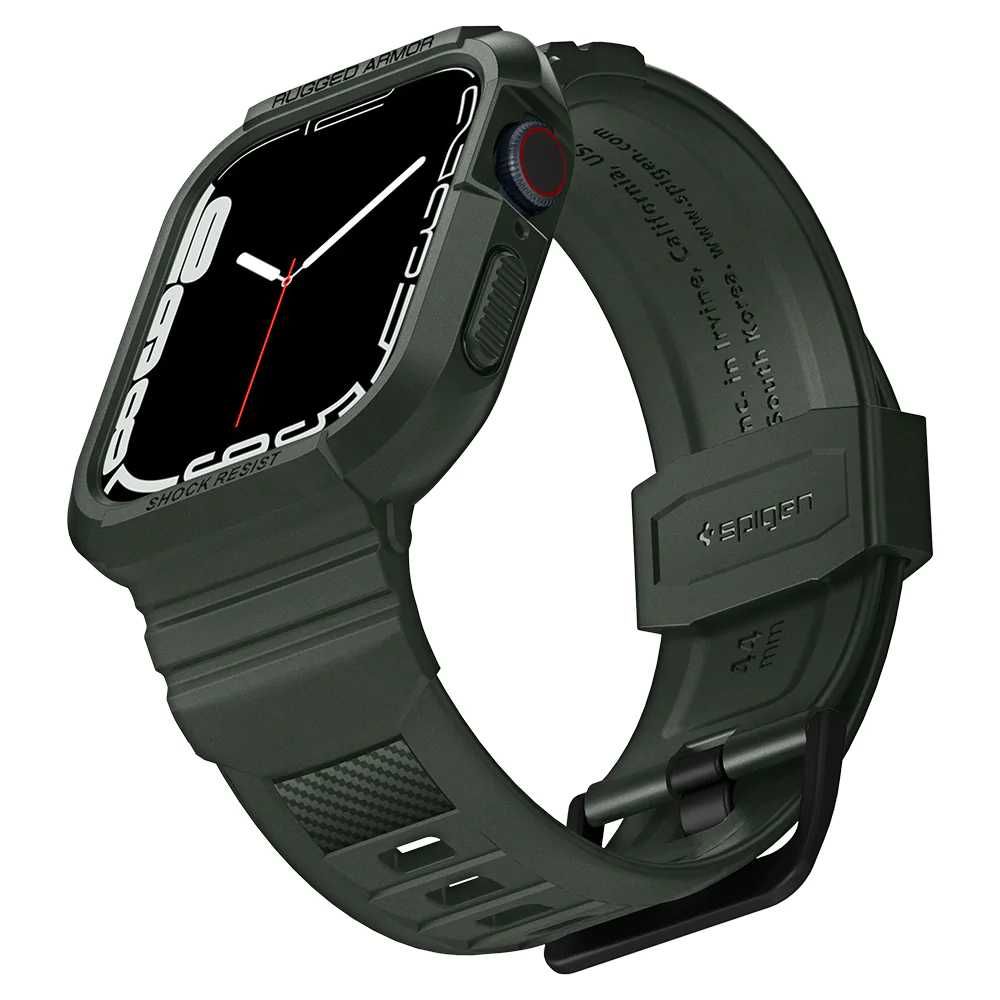 Spigen Rugged Armor Pro Чехол и ремешок для Apple Watch 45/44