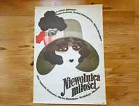 Oryginalny plakat M. Żbikowski "Niewolnica miłosci" 1976 - 60x84 cm