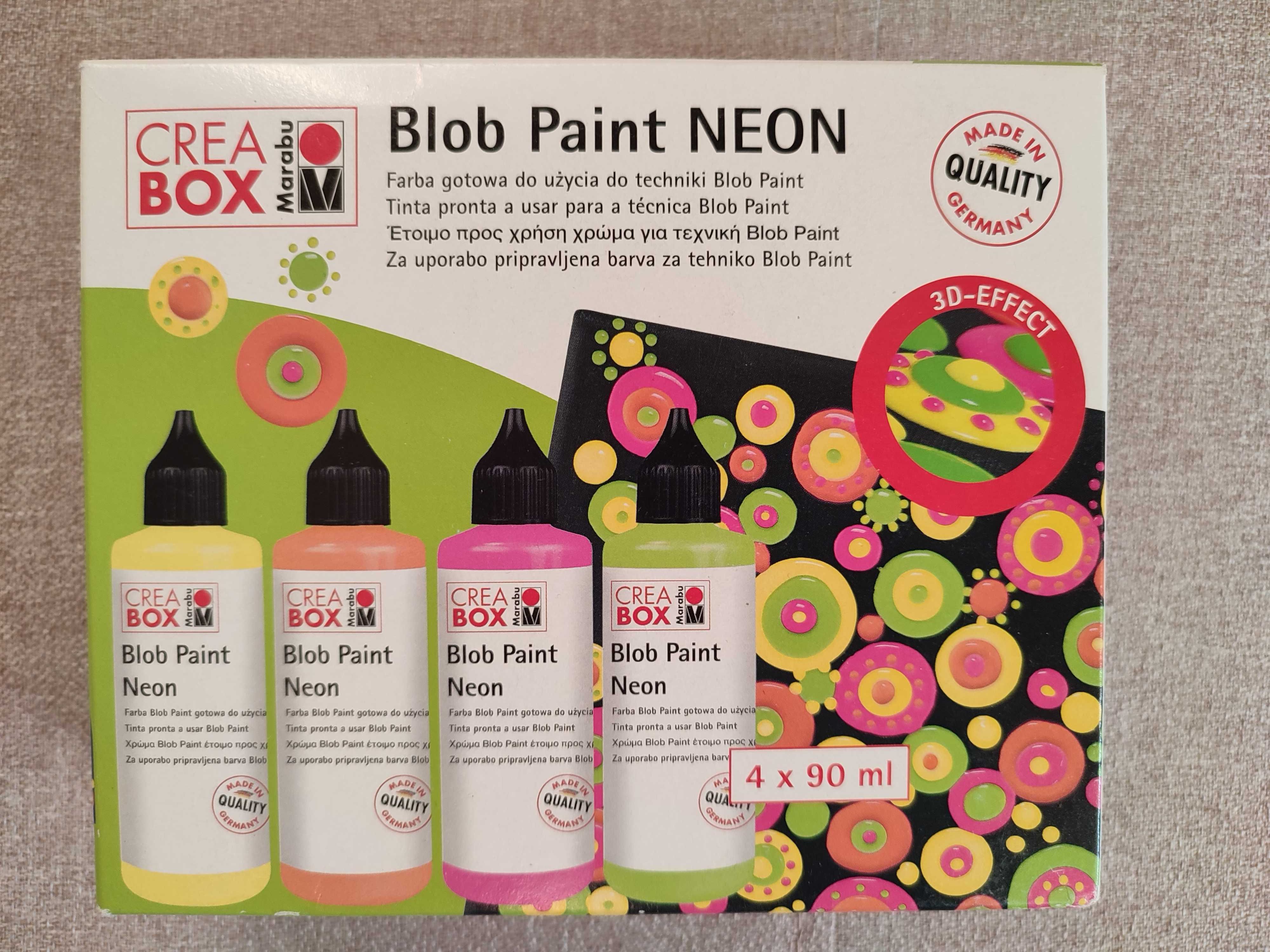 Zestaw BLOB Neon Paint dla dzieci (4 kolory)