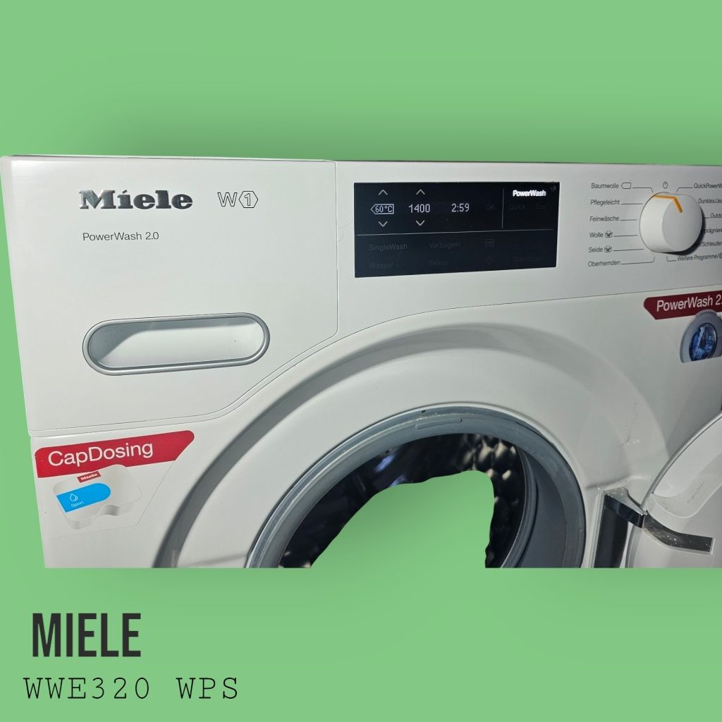 Pralka Miele WWE320 WPS; Polskie Menu
