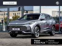 MG HS Zasięg elektryczny do 100 km i mocy 272kM