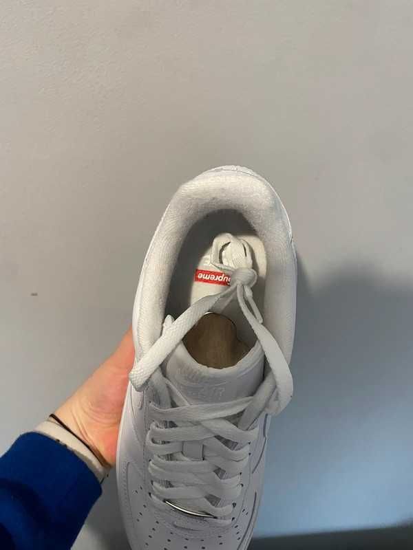 Wyprzedaż！！Nike Air Force 1 Low Supreme White EU 42.5