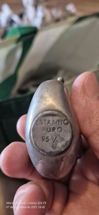 Peças em estanho puro