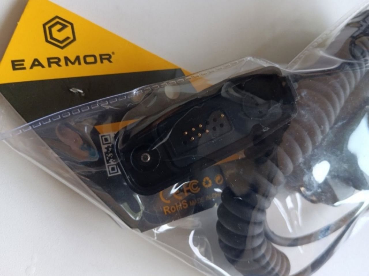 Активные наушники Earmor M32+крепление чебурашки+кнопка PTT Earmor M51