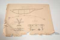 Stary dokument kartka Mosty kratowe żelazne Atlas 1907 Dr.M.Thullie