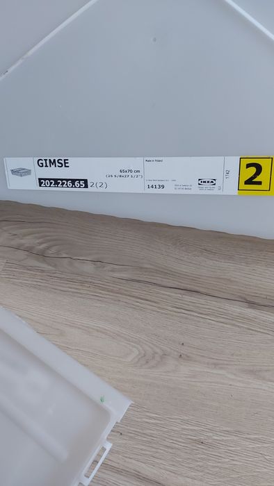 Pojemnik Ikea na ubrania, pościel, duży, plastikowy