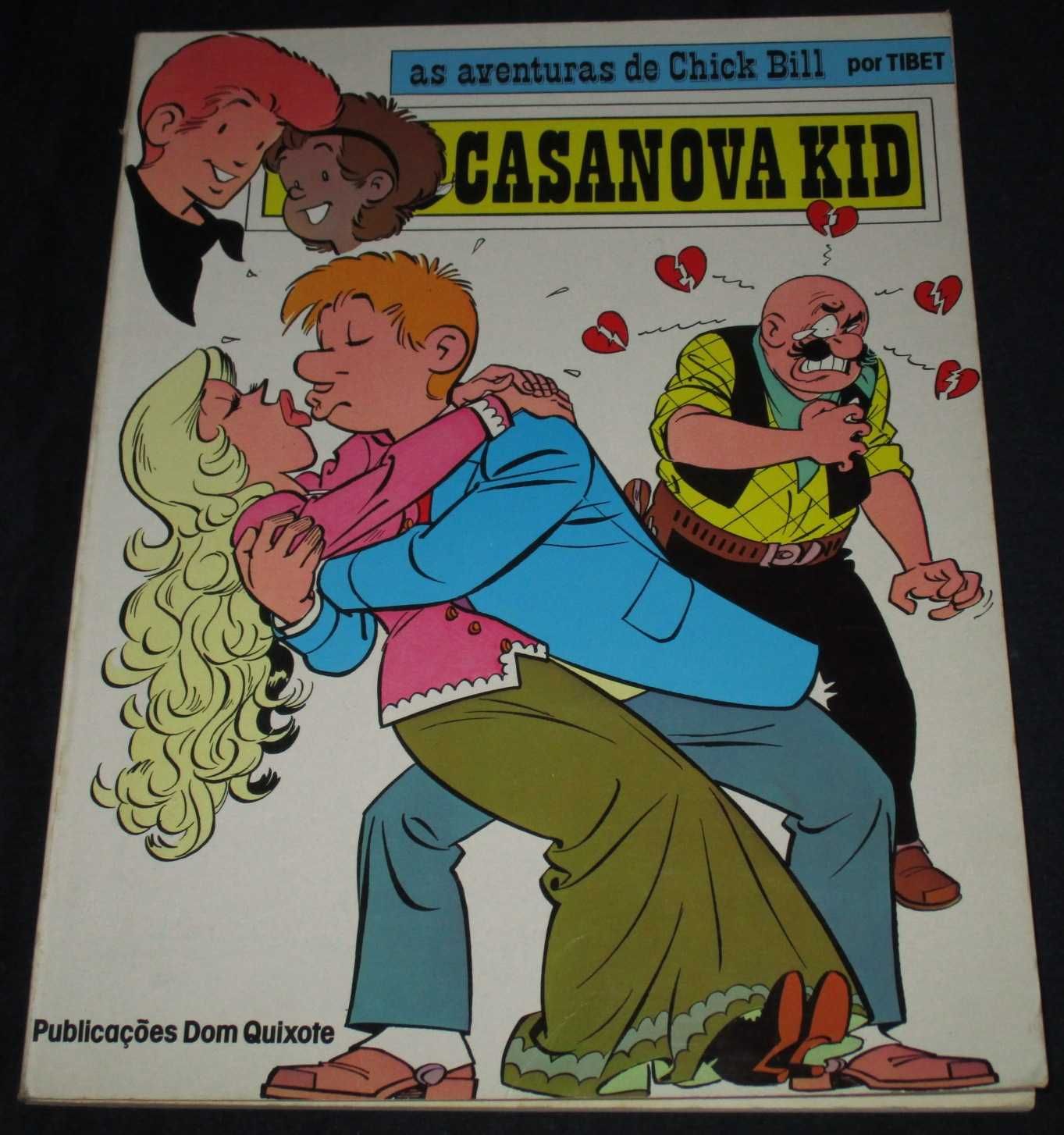 Livro BD Casanova Kid Aventuras de Chick Bill 1ª edição 1983