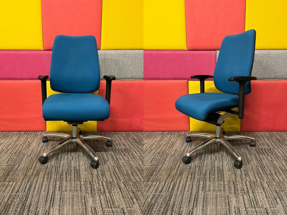 Fotel biurowy krzesło obrotowe Martela Onda ergonomiczny okazja!