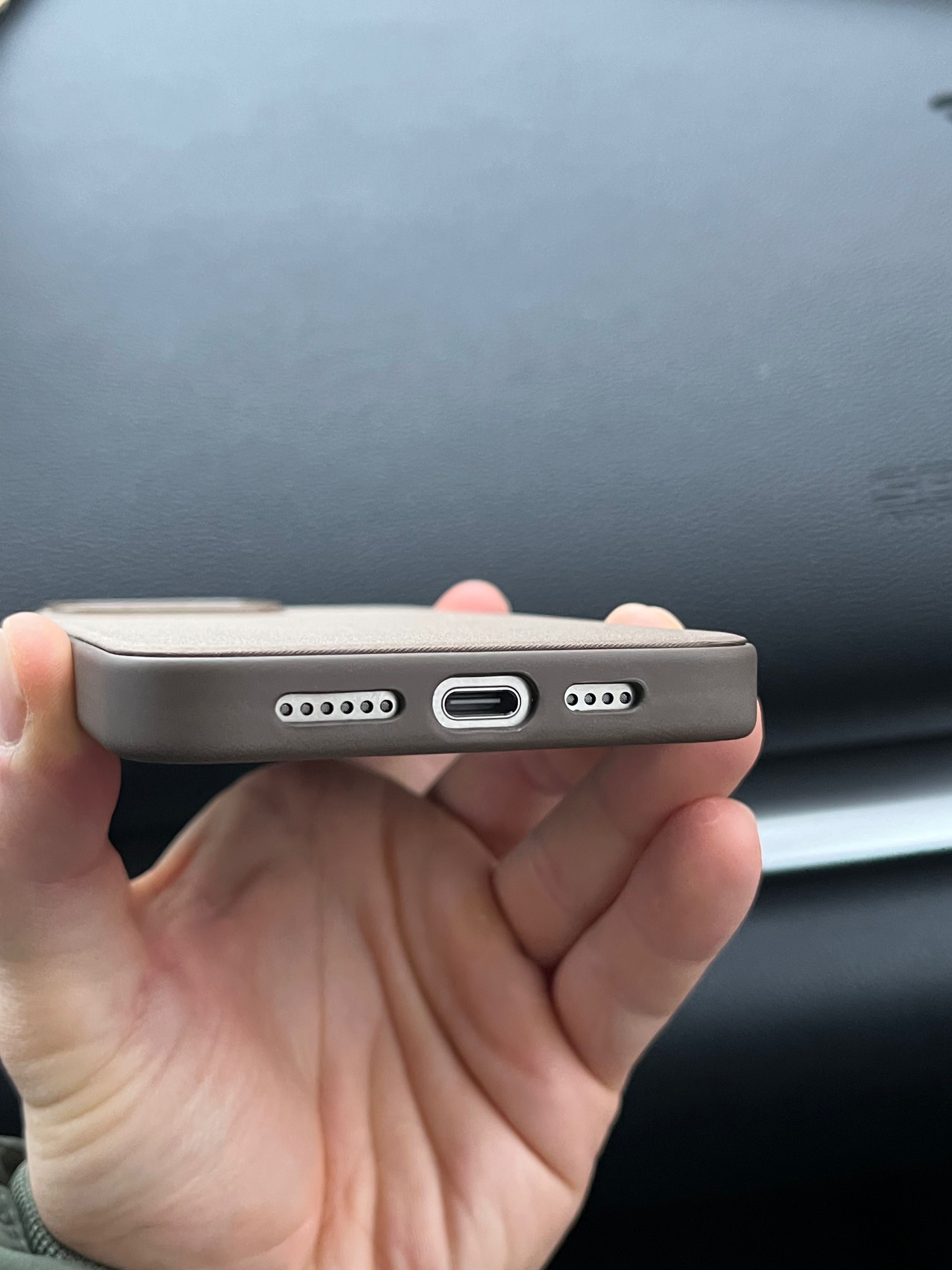 Чохол FineWoven Case Magsafe iPhone 15 Pro Max (Taupe)