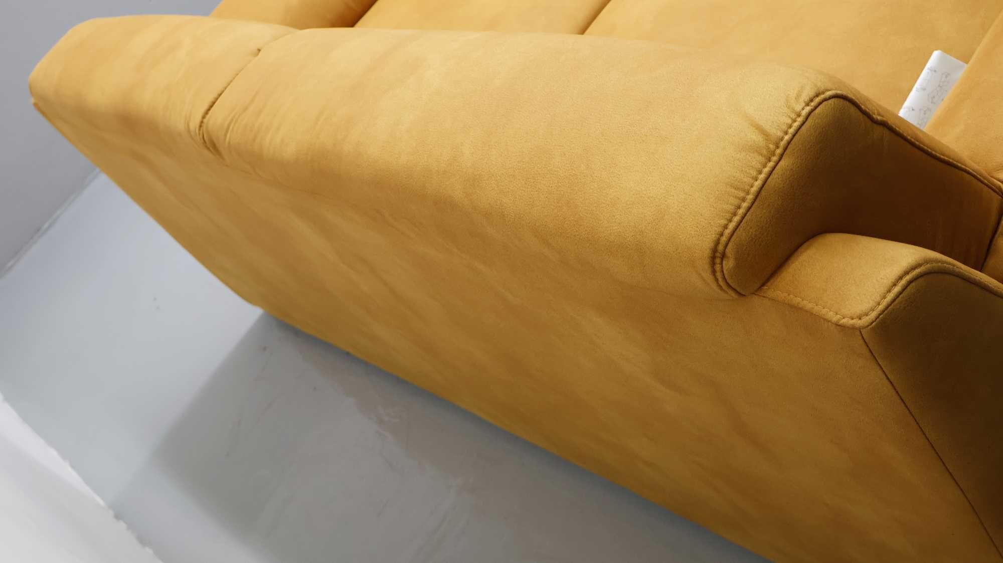 TFH nowoczesna sofa 3- osobowa KANAPA tkanina ZAMSZOWA salon