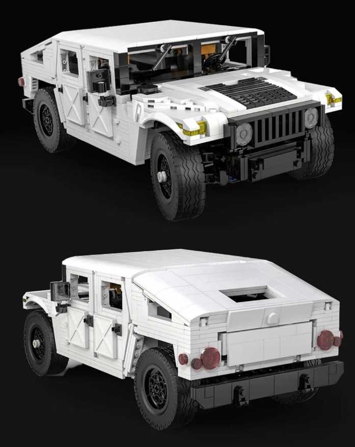 Klocki techniczne CaDA 1386 el. Humvee pojazd wojskowy 1:12 d